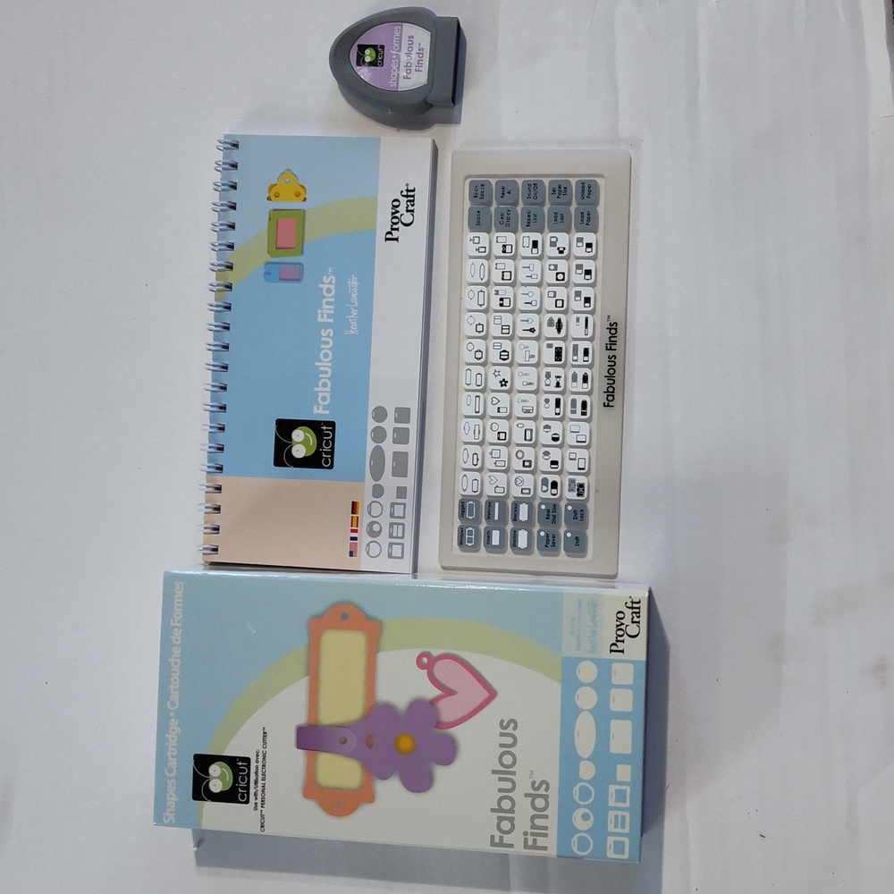 Cricut Cartridge Fabulous Finds Complete Set Model 29-0286 -